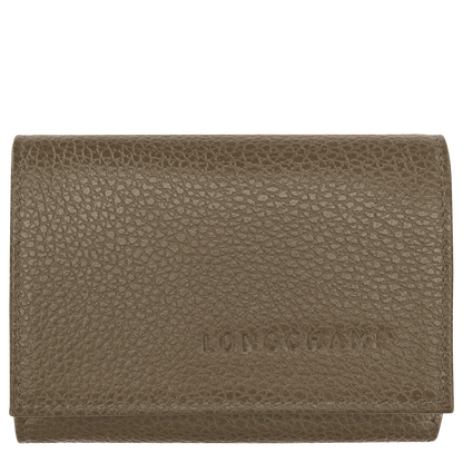 Longchamp Le Foulonné Compact wallet Caper