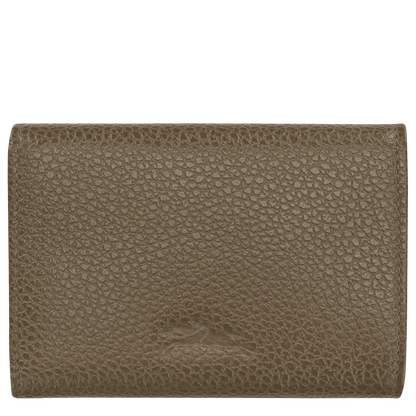 Longchamp Le Foulonné Compact wallet Caper