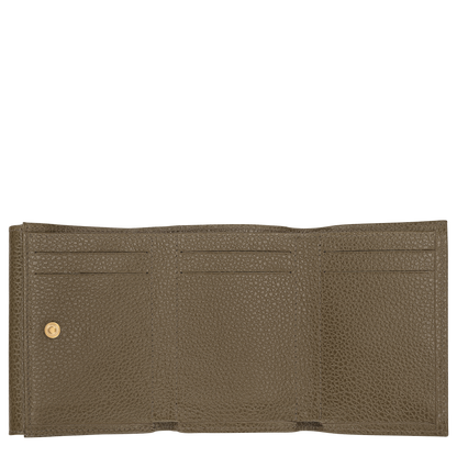 Longchamp Le Foulonné Compact wallet Caper