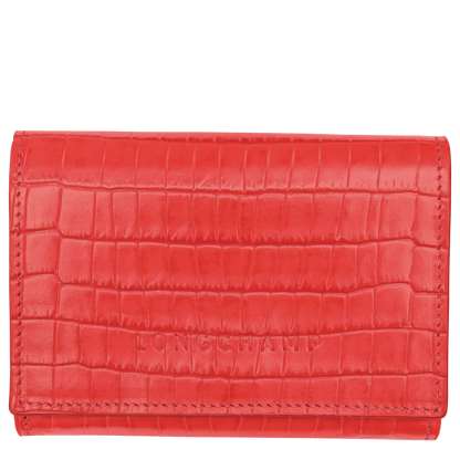 Longchamp Longchamp Pocket Compact wallet Vermilion