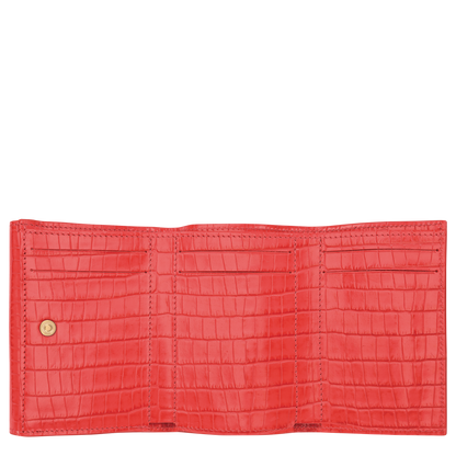 Longchamp Longchamp Pocket Compact wallet Vermilion
