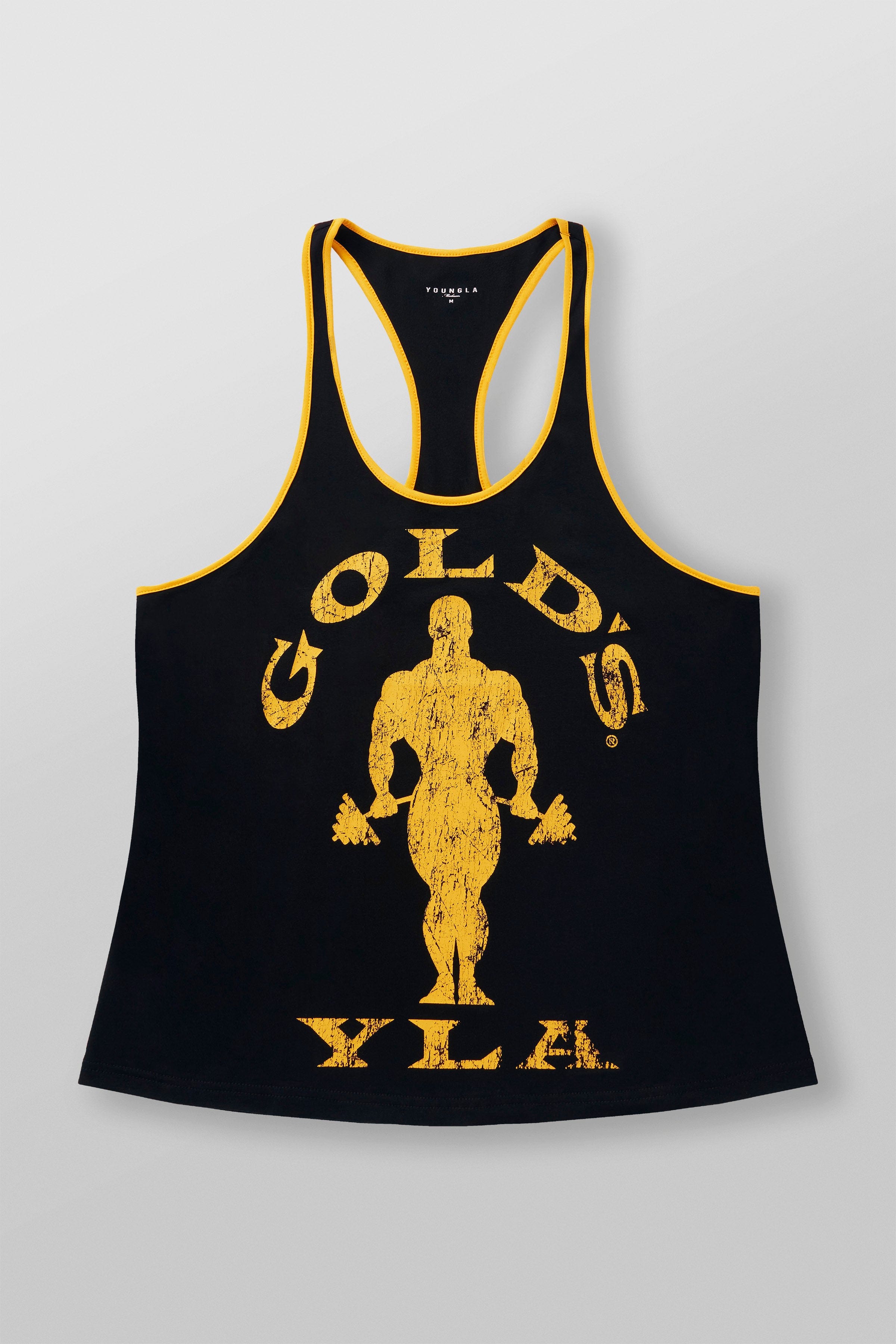 YoungLA 3014 - Golds Gym Classic Stringers Black/Yellow
