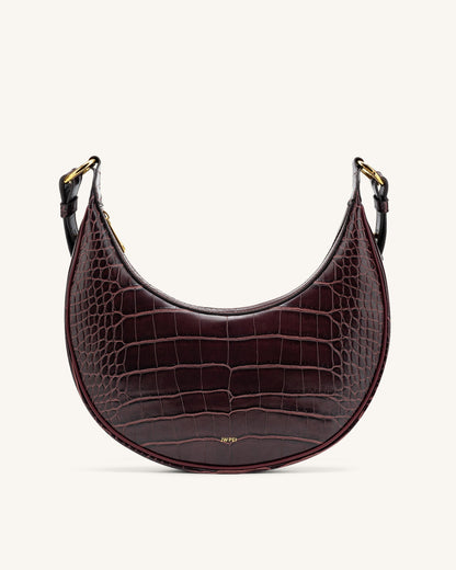 Jw Pei Carly Saddle Bag Brown Croc