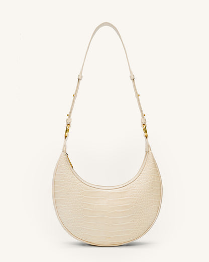 Jw Pei Carly Saddle Bag Ivory Croc