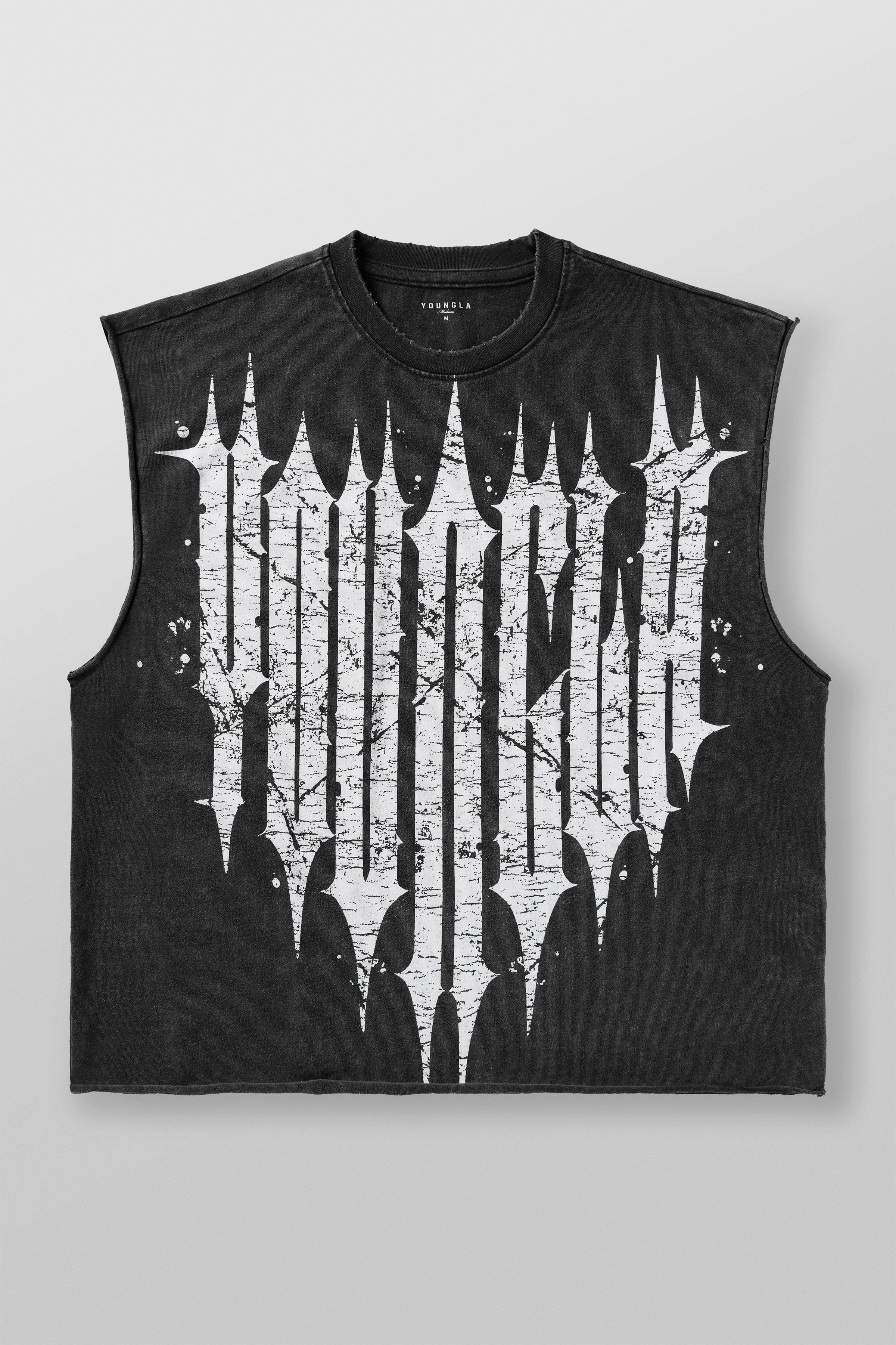 YoungLA 3021 - Revenge Crop Cut-Offs Black Wash