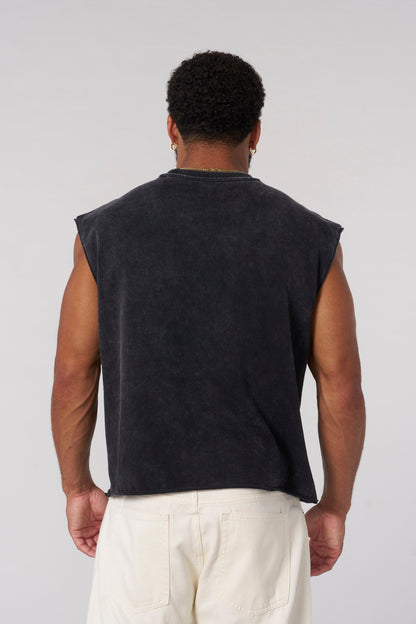 YoungLA 3021 - Revenge Crop Cut-Offs Black Wash