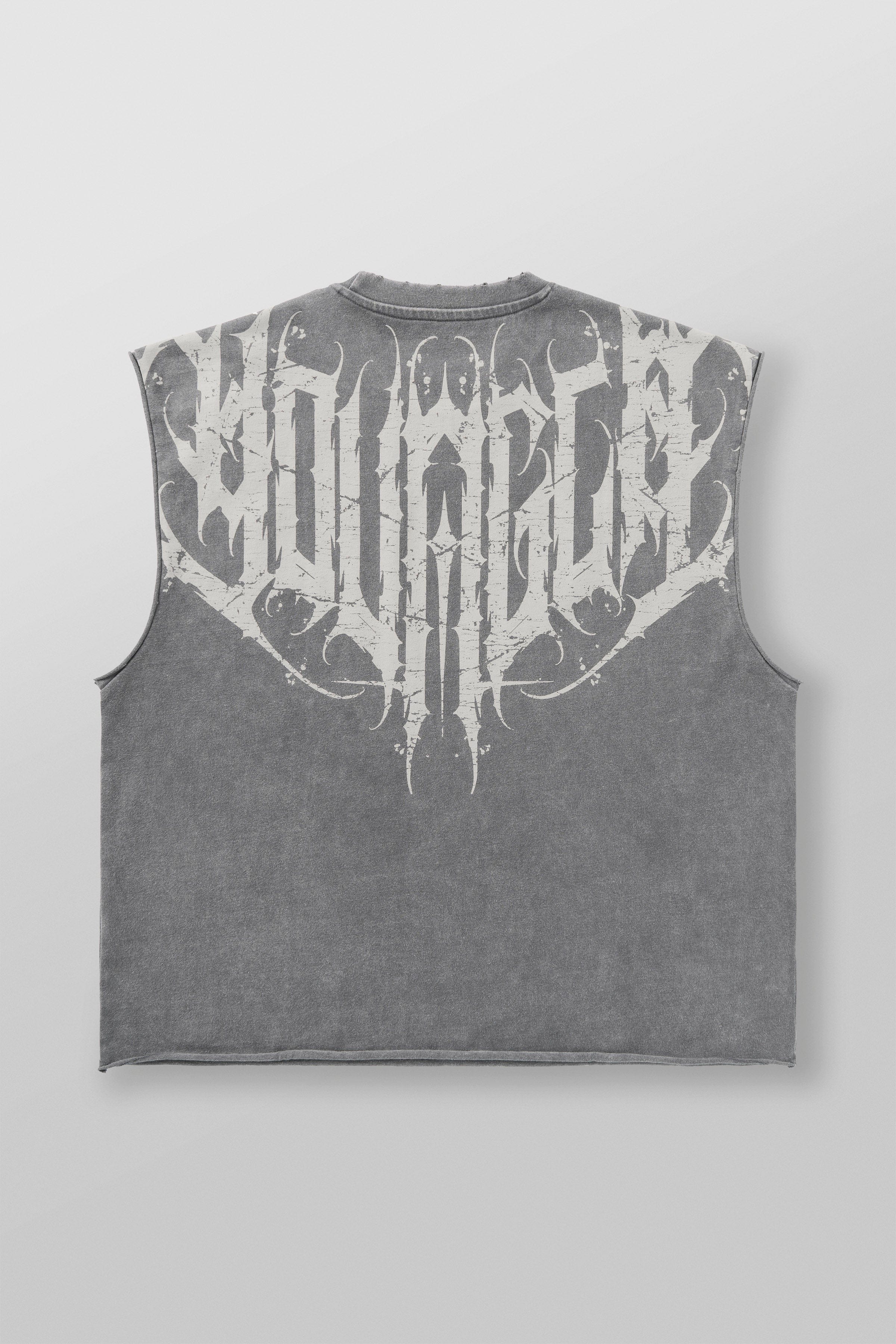 YoungLA 3022 - Anarchy Cropped Tanks Grey Wash