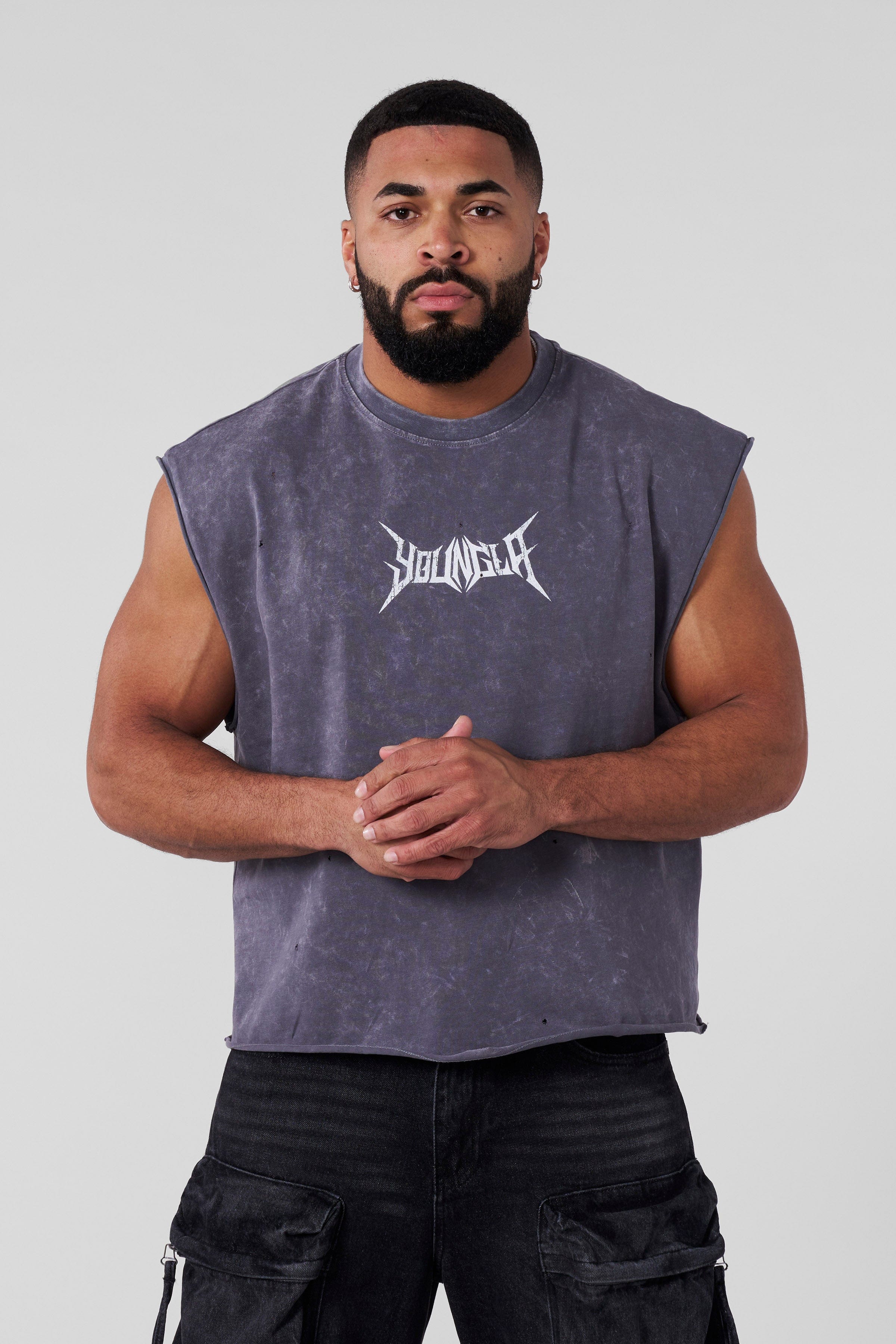 YoungLA 3049 - Essential Cut-Offs Grey Wash