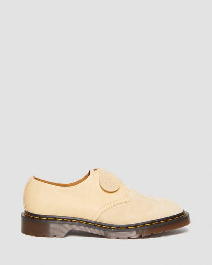 Dr Martens Made In England Suede Oxford Shoes - Mustard