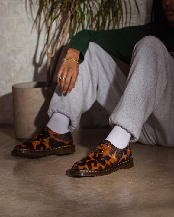 Dr Martens Made In England Hair On Oxford Shoes - Ocelot