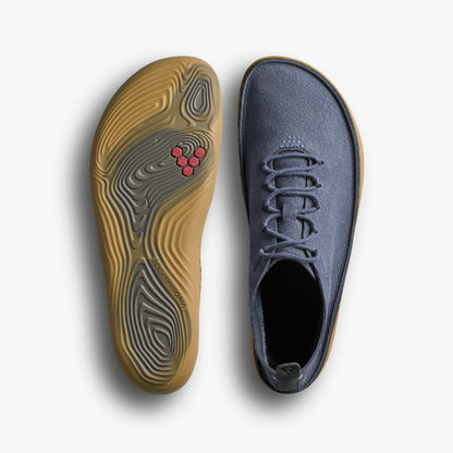 Vivobarefoot Sensus Moc Lace Up Cracked Leather Mens Seaborne