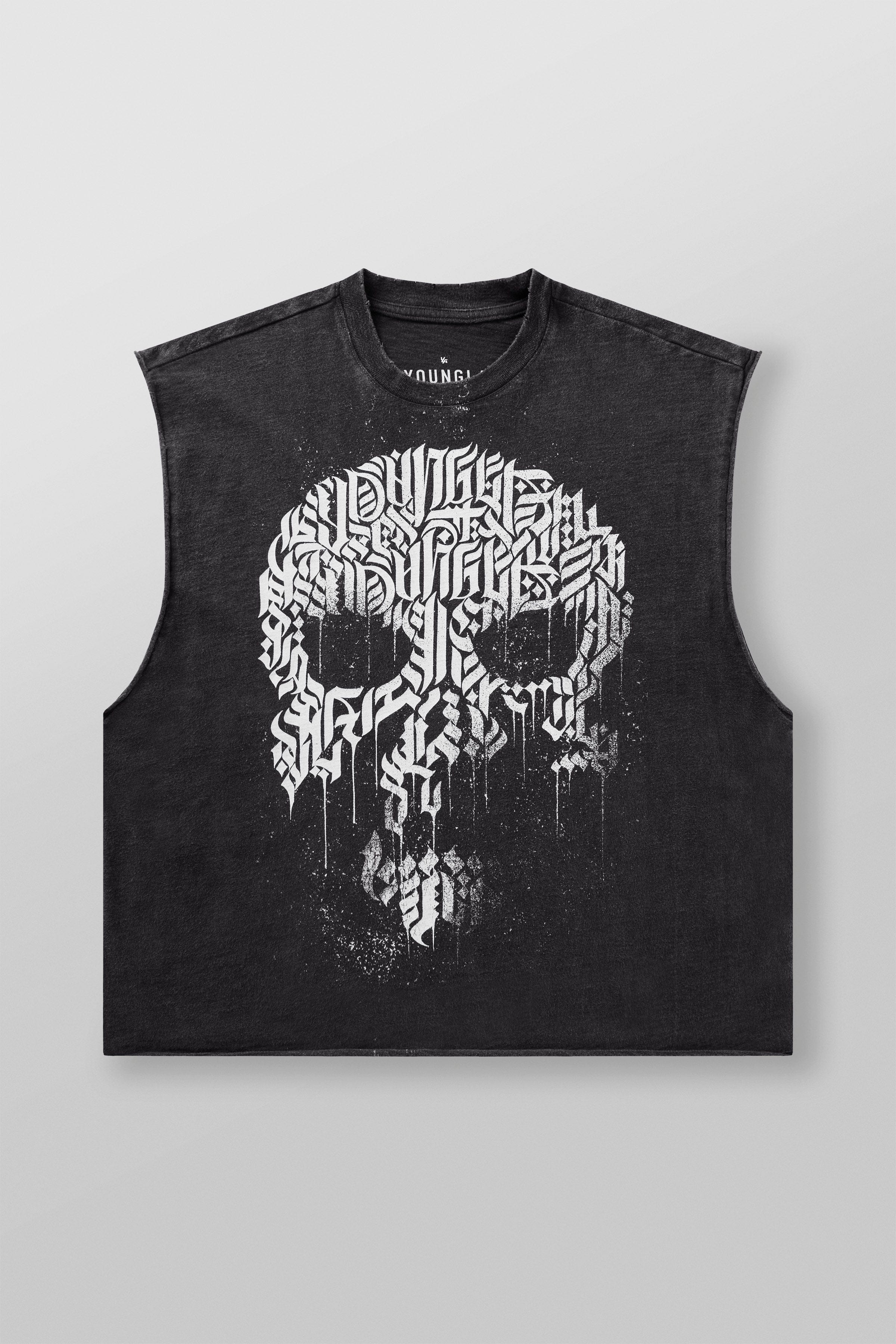 YoungLA 3058 - Slayer Slub Cut-Off Black Wash