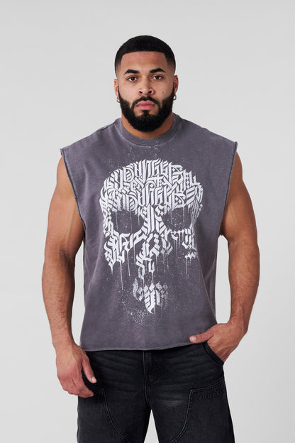 YoungLA 3058 - Slayer Slub Cut-Off Grey Wash