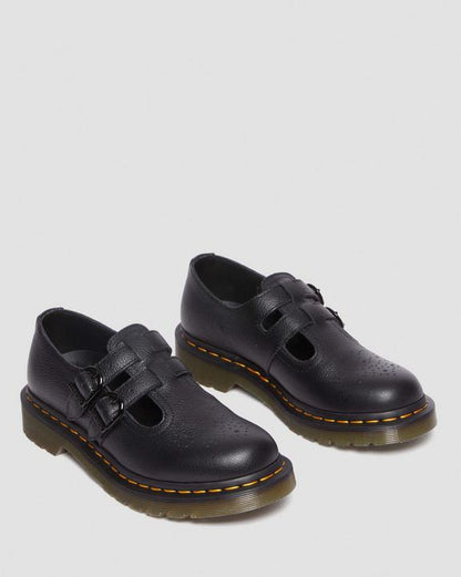 Dr Martens 8065 Virginia Leather Mary Jane Shoes - Black