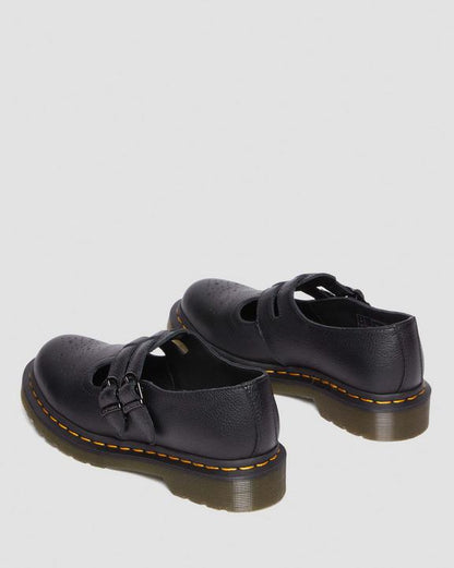 Dr Martens Virginia Leather Mary Jane Shoes - Black