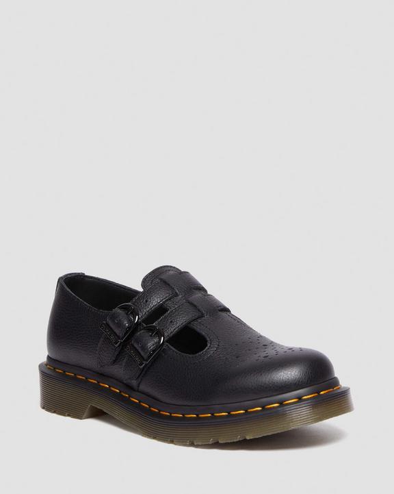 Dr Martens 8065 Virginia Leather Mary Jane Shoes - Black