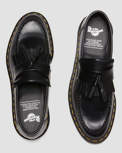 Dr. Martens Vegan Adrian Felix Tassel Loafers Black - Womens