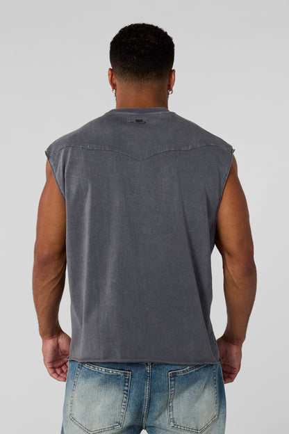 YoungLA 3076 - Western Cut-Offs Grey Wash