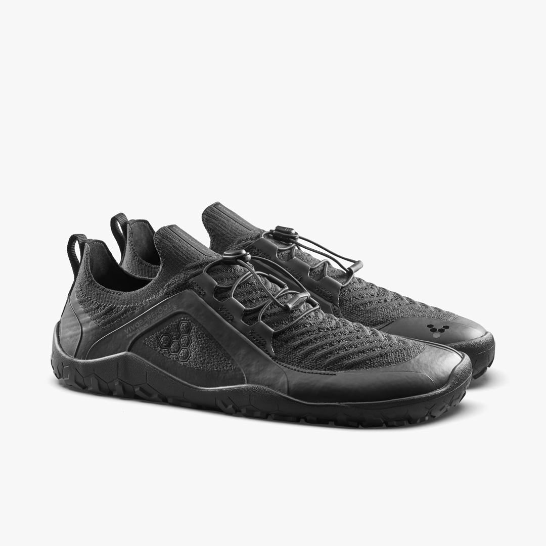 Vivobarefoot Primus Trail Knit Fg Grounding Mens Obsidian
