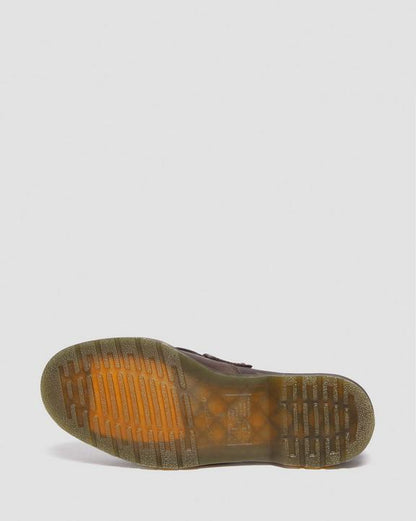 Dr. Martens Adrian Crazy Horse Leather Tassel Loafers Dark Brown - Mens
