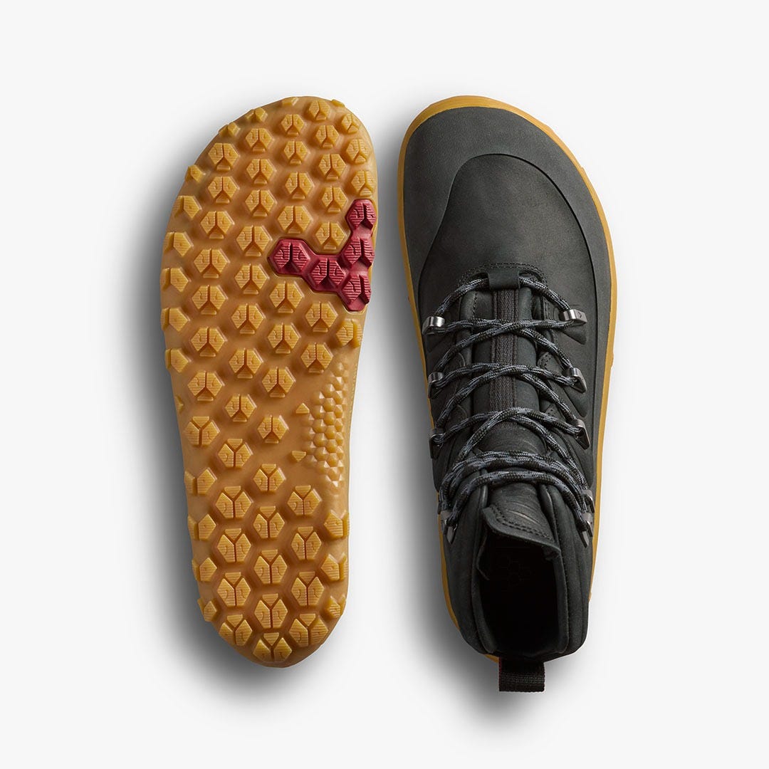 Vivobarefoot Tracker Leather At Mens Obsidian