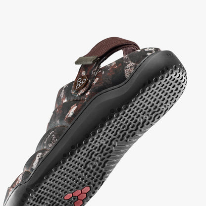 Vivobarefoot Gobi Wavey Mule Textile Mens Mole Print