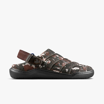 Vivobarefoot Gobi Wavey Mule Textile Mens Mole Print