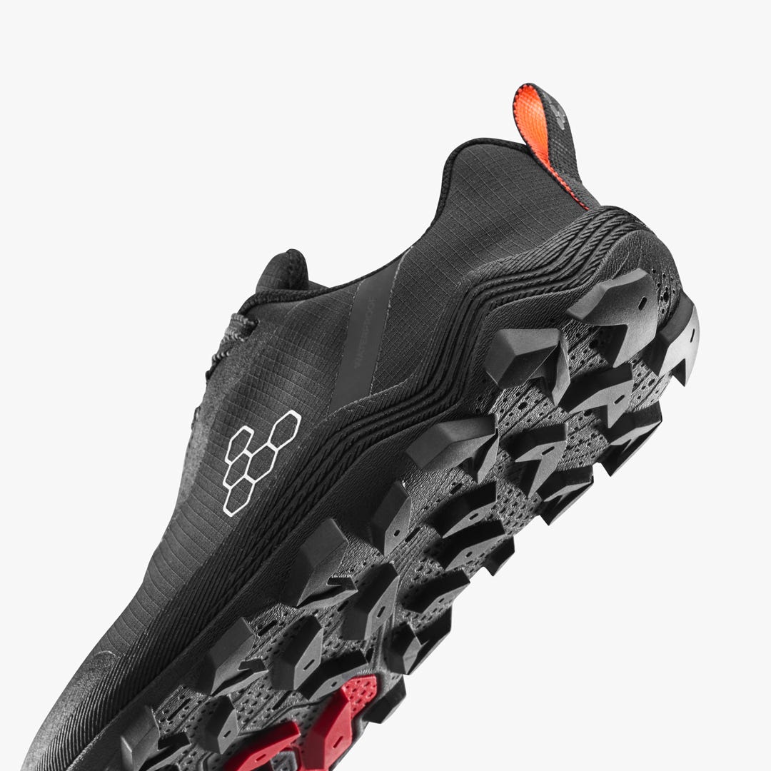 Vivobarefoot Primus Trail Flow Waterproof Mens Eclipse/ Molten Lava