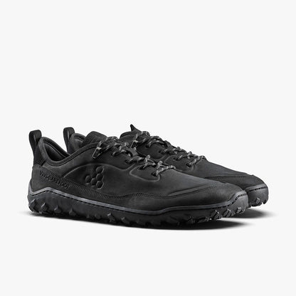 Vivobarefoot Tracker Leather At Low Ii Mens Obsidian