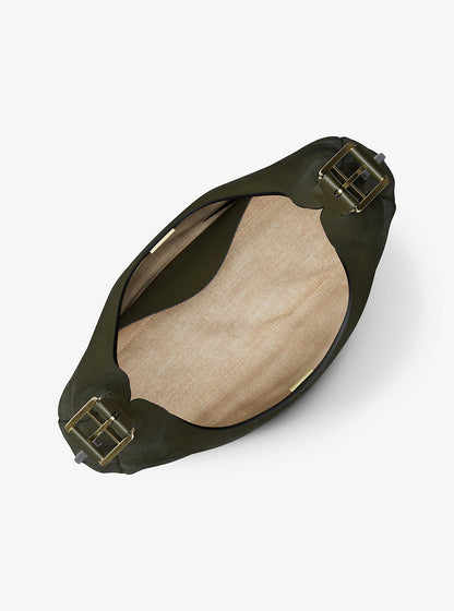 Nolita Large Nubuck Hobo Shoulder Bag Ivy Ivy