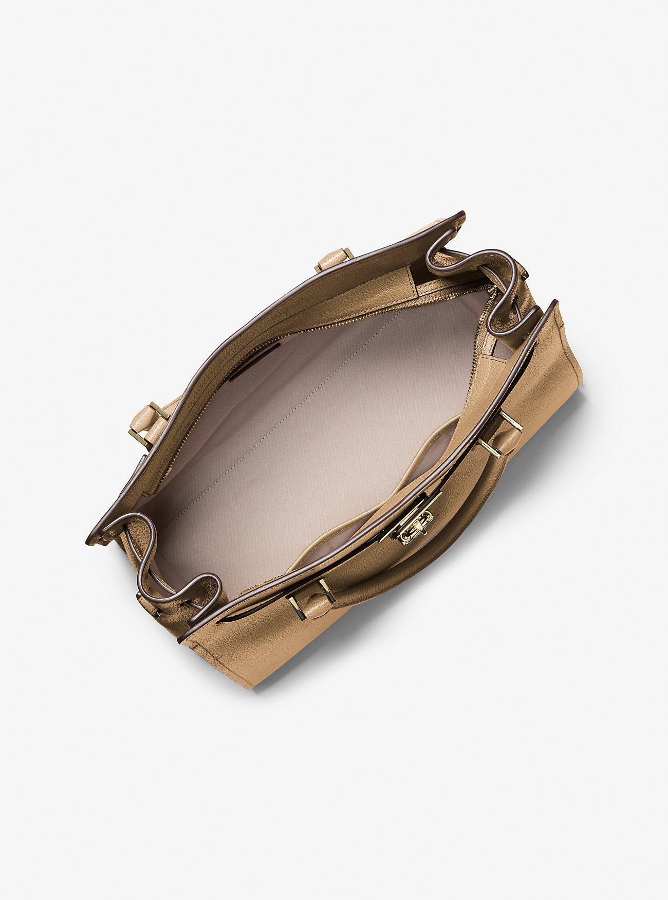 Hamilton Moderne Large Leather Satchel Husk Husk