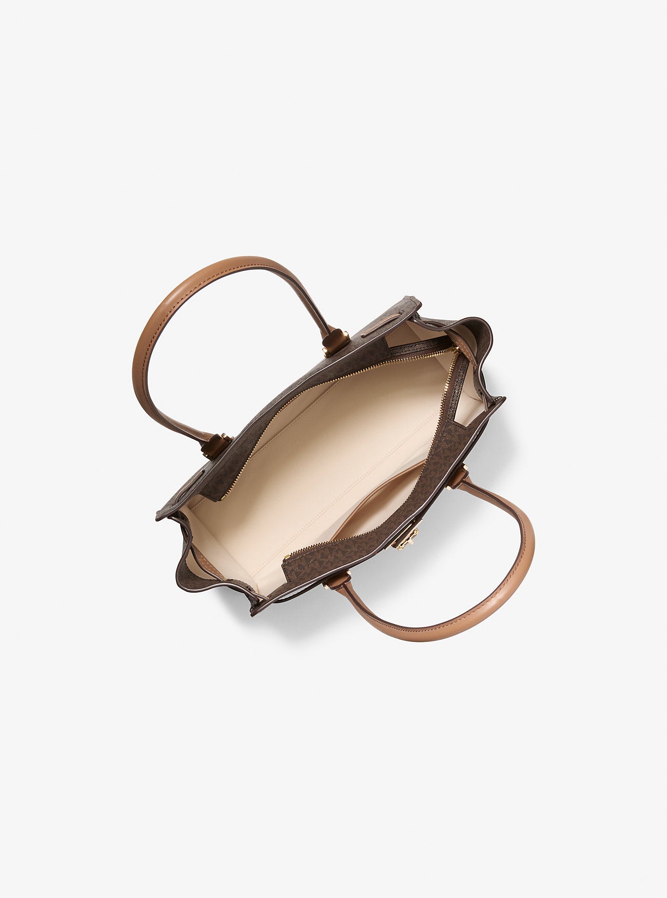 Hamilton Moderne Small Signature Logo Satchel Brn-Acorn Brn-Acorn