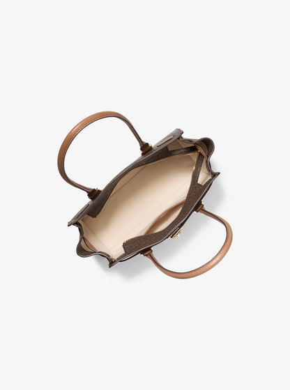 Hamilton Moderne Small Signature Logo Satchel Brn-Acorn Brn-Acorn