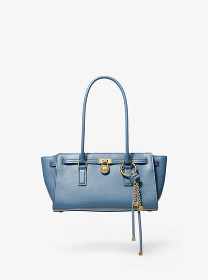 Hamilton Moderne Small Leather Satchel French Blue French Blue