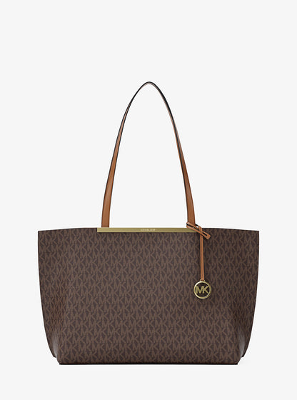Evelyn Large Signature Logo Tote Bag Brn-Acorn Brn-Acorn