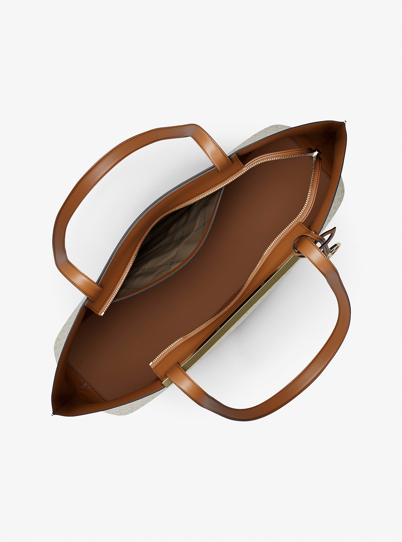 Evelyn Large Signature Logo Tote Bag Vanilla-Acorn Vanilla-Acorn