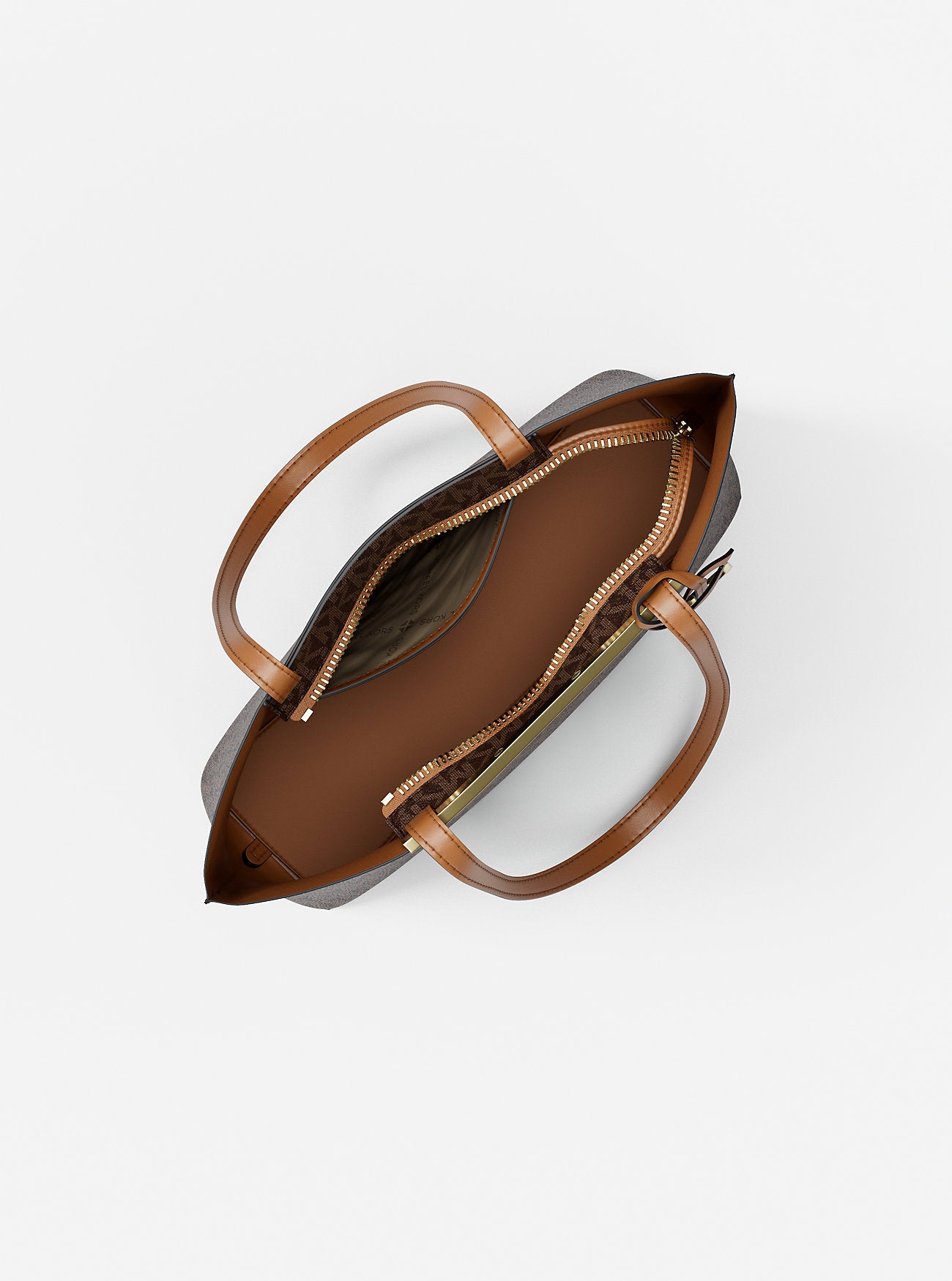 Evelyn Small Signature Logo Tote Bag Brn-Acorn Brn-Acorn