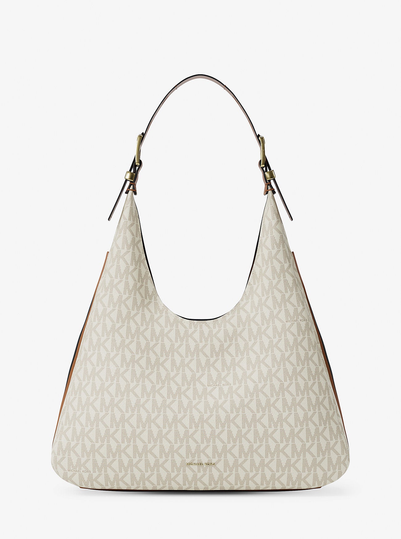 Nolita Large Signature Logo Shoulder Bag Vanilla-Acorn Vanilla-Acorn