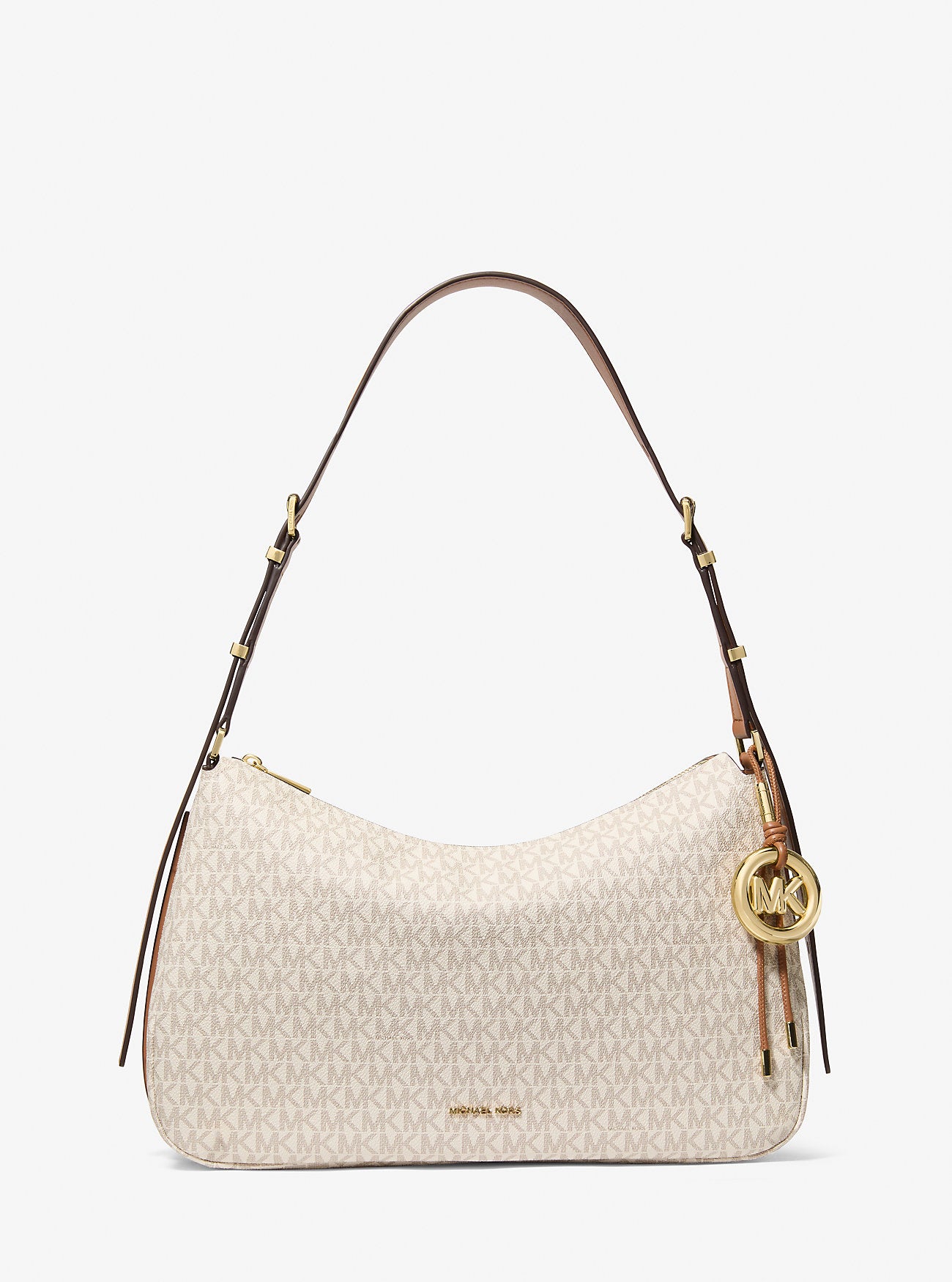 Nolita Medium Signature Logo Shoulder Bag Vanilla-Acorn Vanilla-Acorn