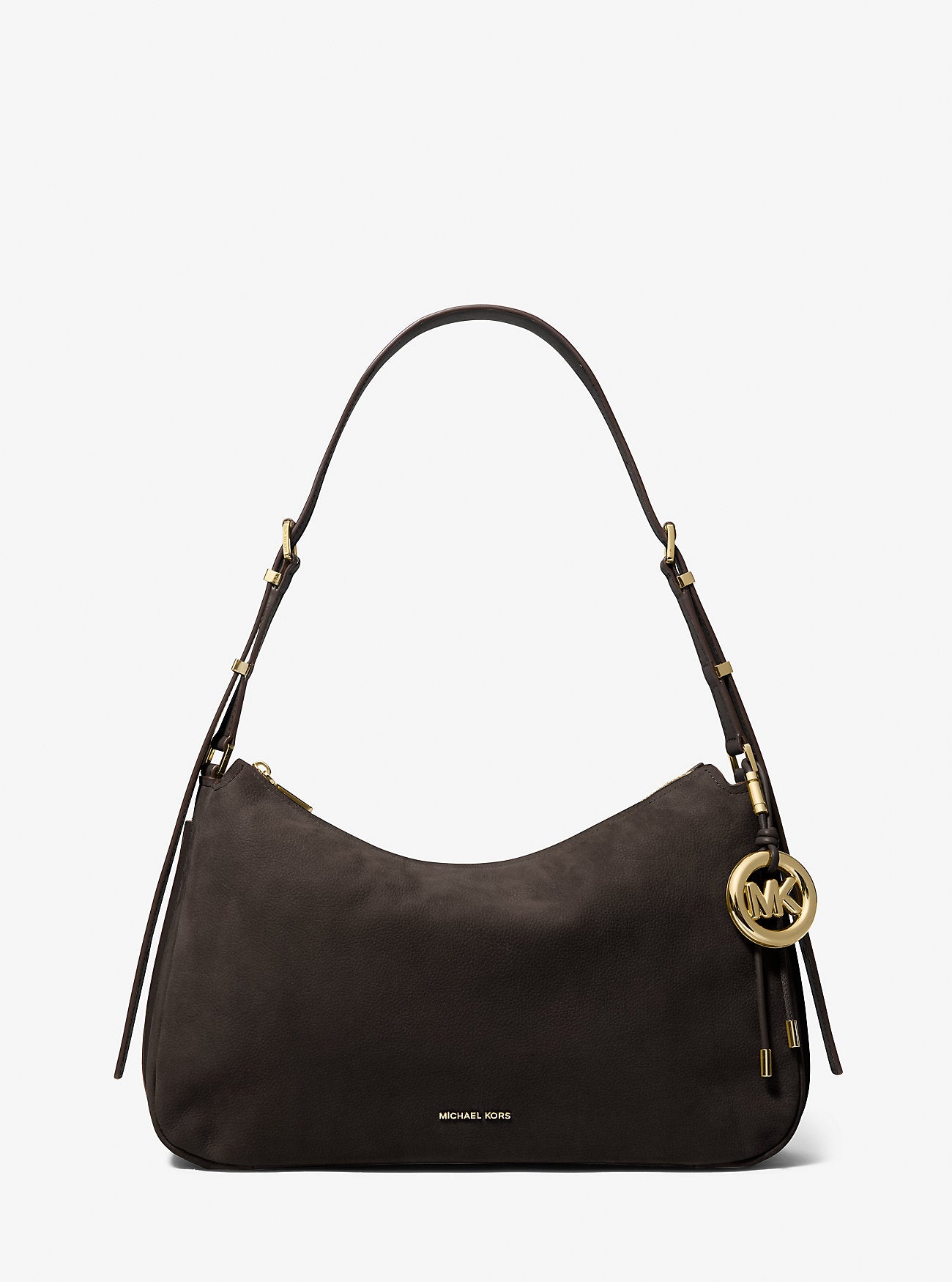 Nolita Medium Nubuck Convertible Shoulder Bag Chocolate Chocolate