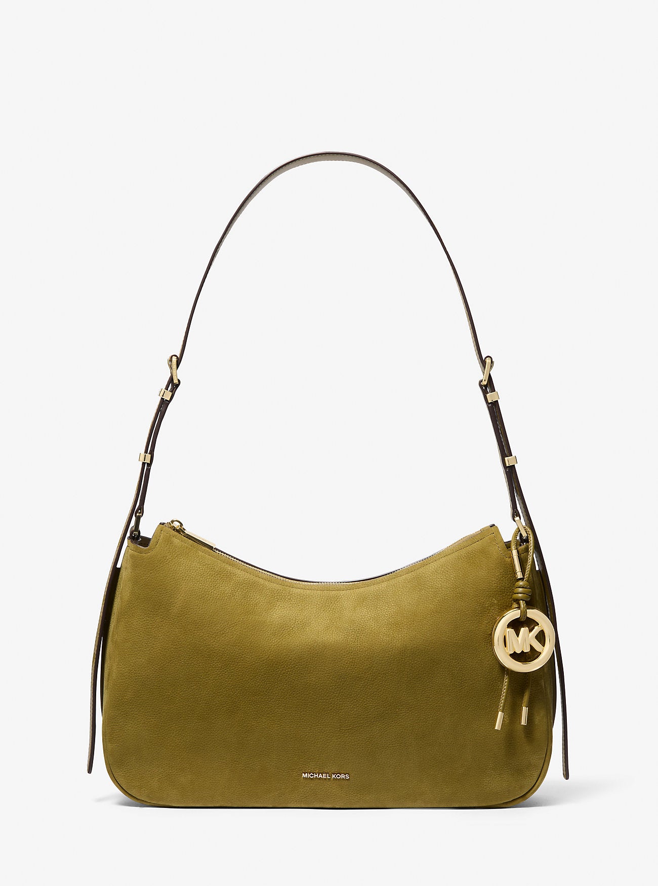 Nolita Medium Nubuck Convertible Shoulder Bag Pistachio Pistachio