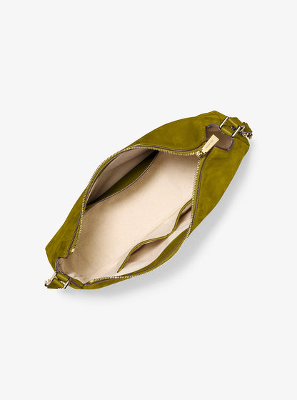 Nolita Medium Nubuck Shoulder Bag Pistachio Pistachio