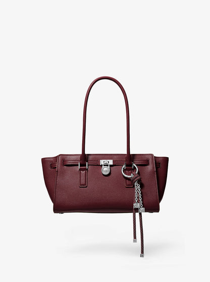 Hamilton Moderne Small Leather Satchel Oxblood Oxblood