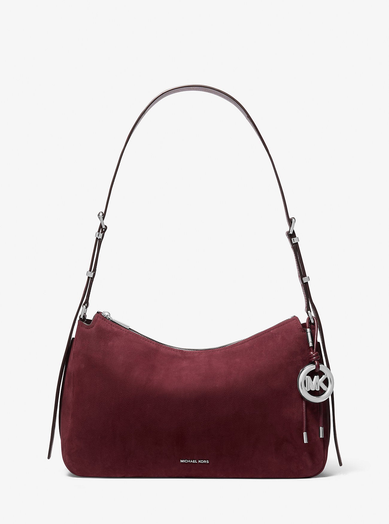 Nolita Medium Nubuck Shoulder Bag Oxblood Oxblood