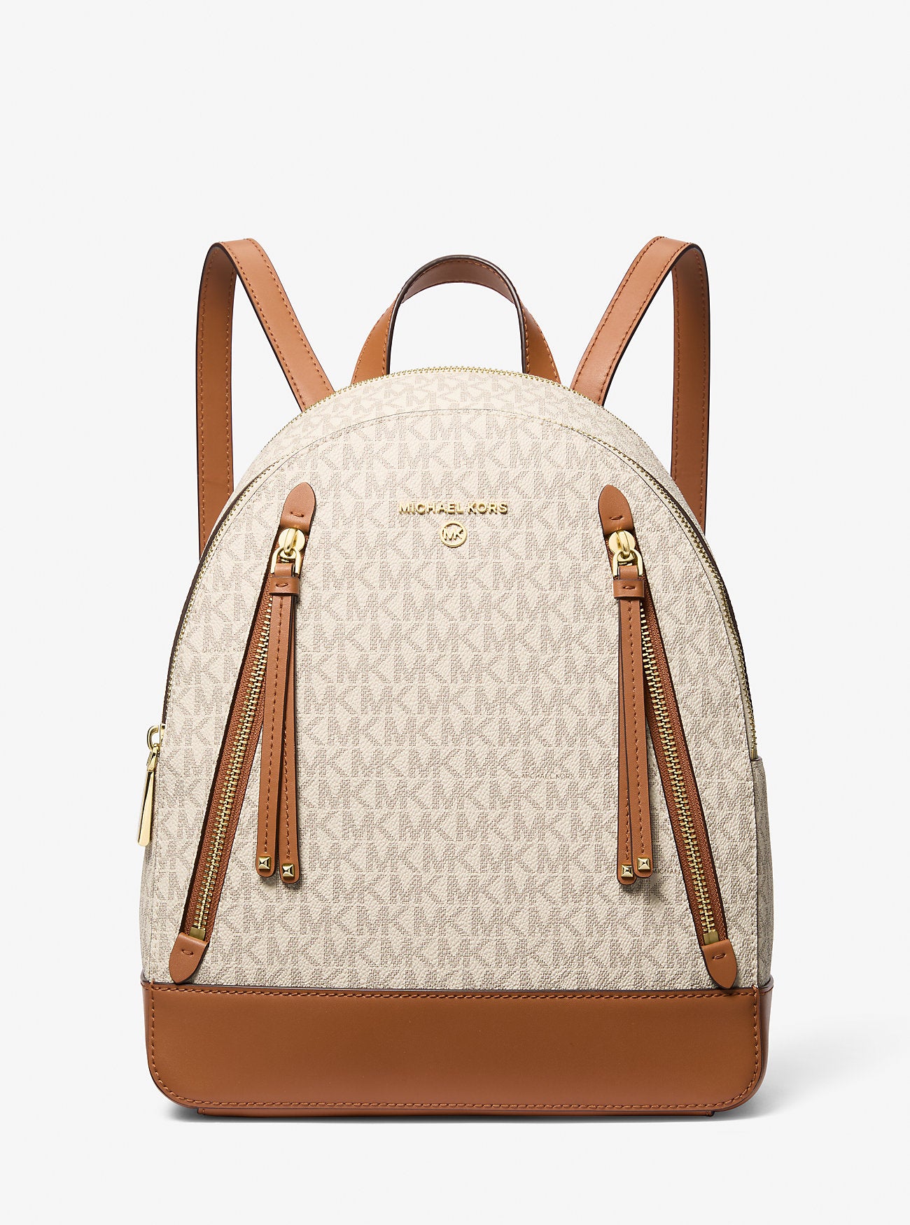 Brooklyn Medium Logo Backpack Vanilla-Acorn Vanilla-Acorn