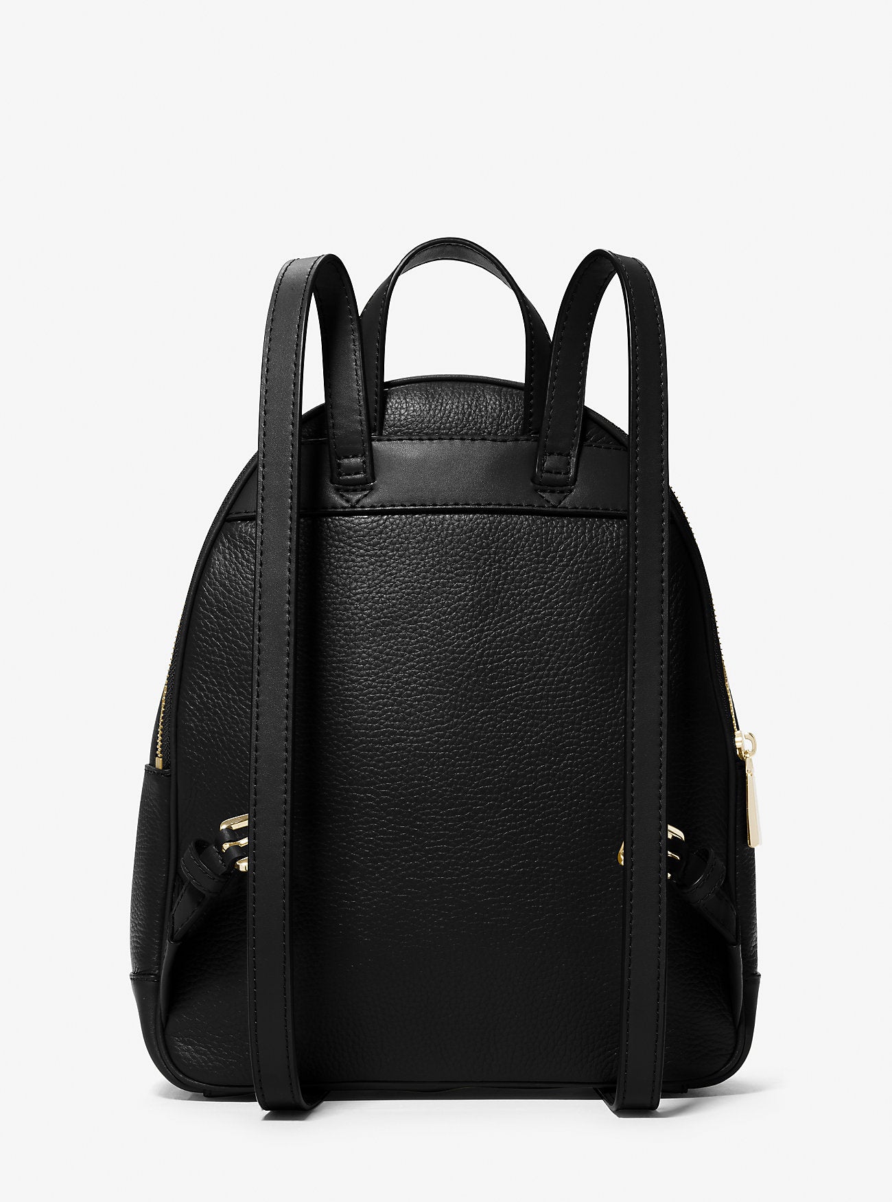 Brooklyn Medium Pebbled Leather Backpack Black Black