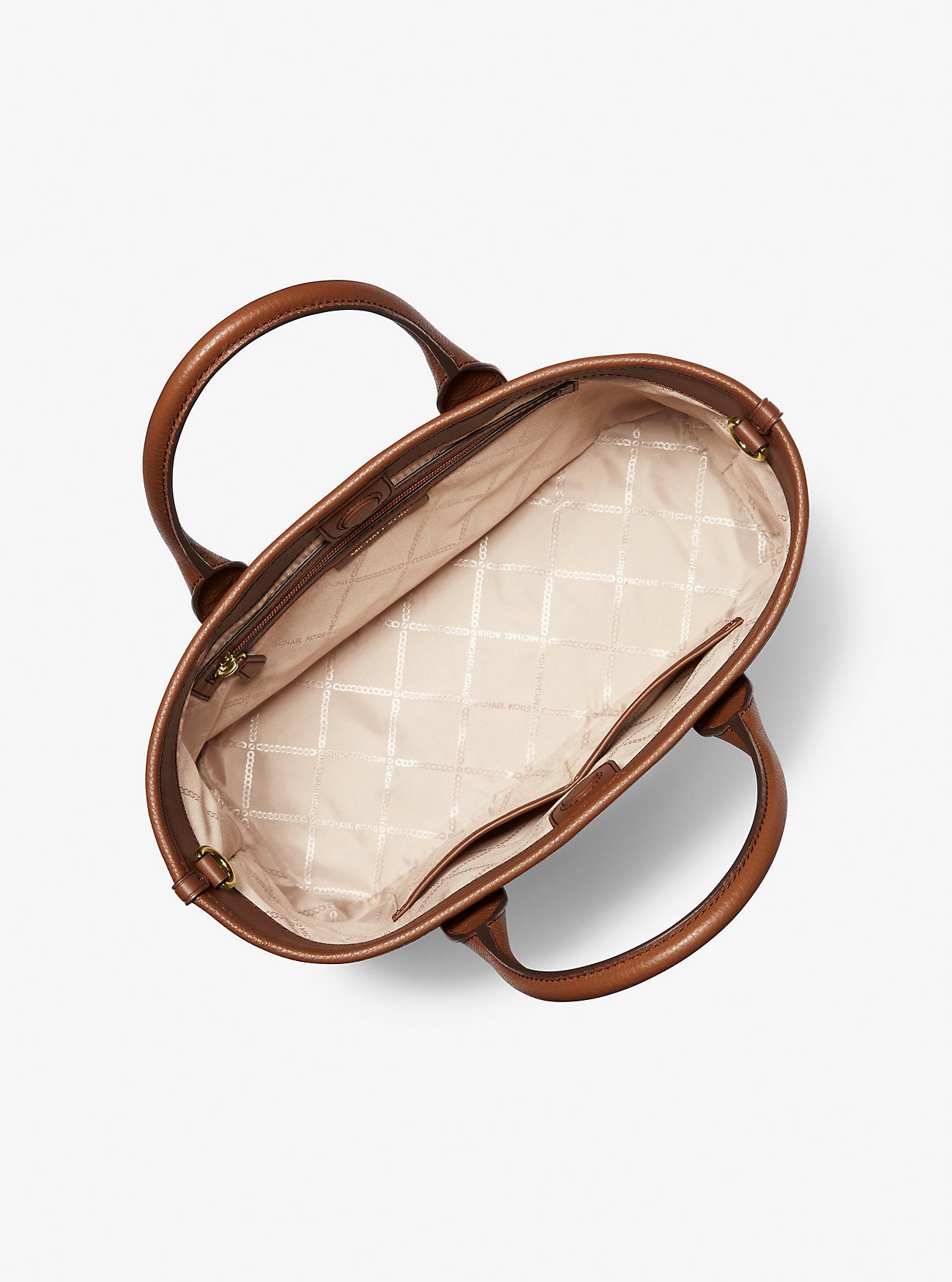 Luisa Medium Pebbled Leather Tote Bag Luggage Luggage