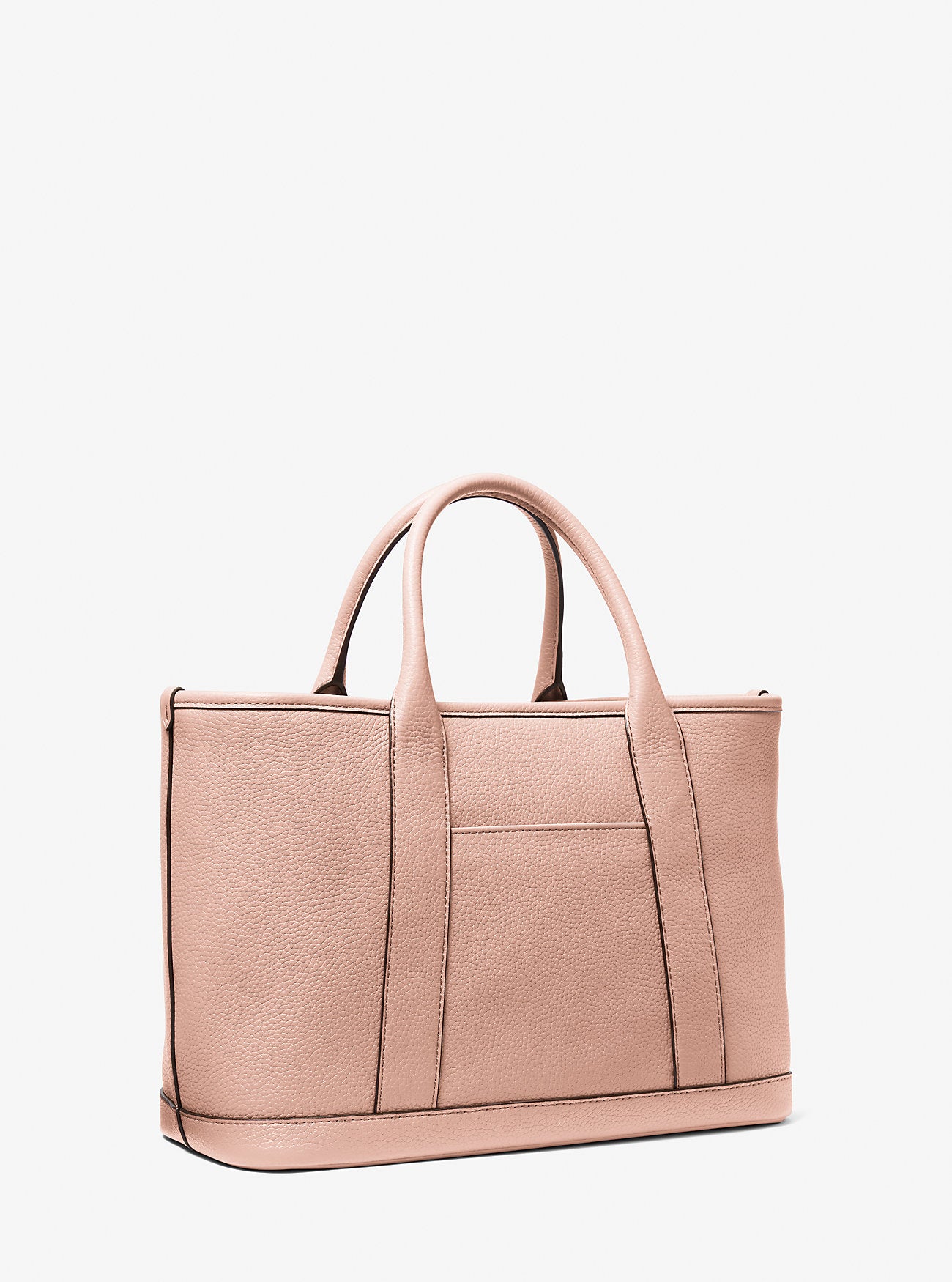 Luisa Medium Pebbled Leather Tote Bag Soft Pink Soft Pink