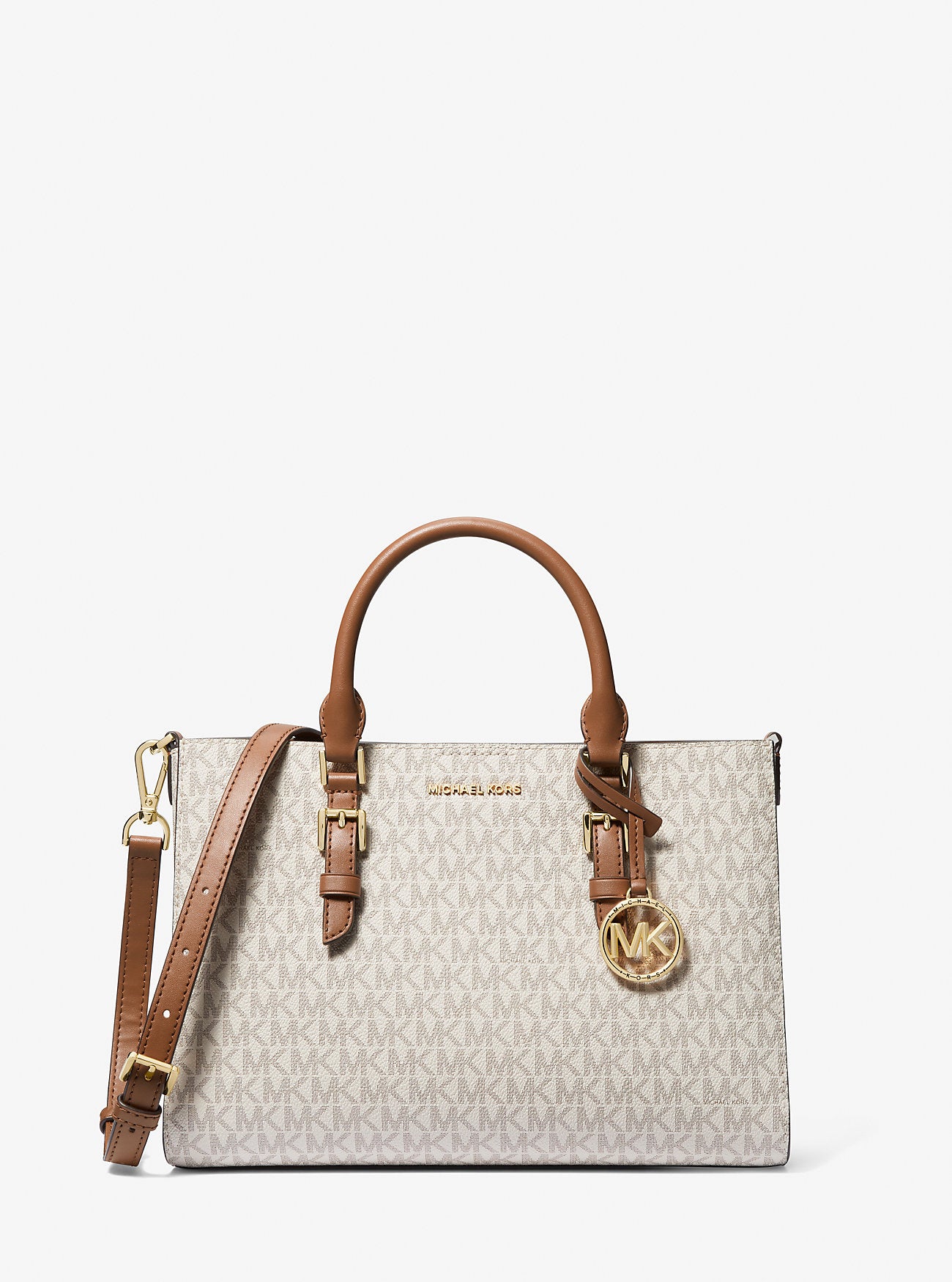Sally 2-in-1 Medium Logo Satchel Vanilla-Acorn Vanilla-Acorn
