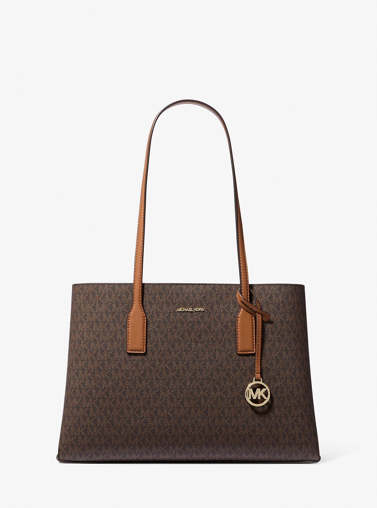 Ruthie Medium Signature Logo Tote Bag Brn-Acorn Brn-Acorn